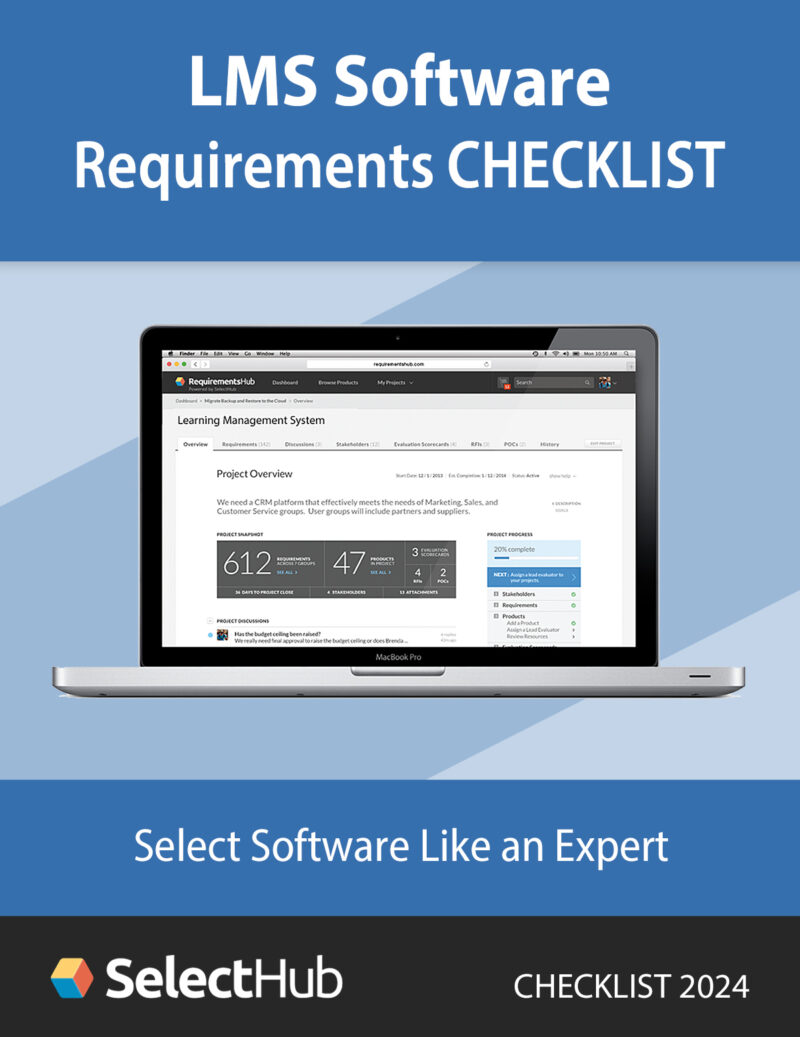 LMS Software Requirements Checklist 2024